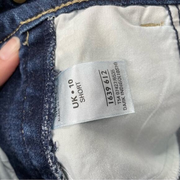 Authentic Denim Dark Wash Straight Leg Jeans Womens 10P Blue Denim Fall Casual - Picture 11 of 12